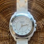 Coach White Silicone Strap Watch Photo 3