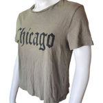 Divided  H&M Green & Black Chicago Tee Shirt (M) Photo 0