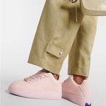 Burberry Knit Low Top Sneakers Cameo Pink Check Size 38 5 UK 8 US NEW Photo 5