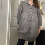 Stella McCartney  Chunky Alpaca Wool‎ Cardigan Sweater Dress Buttoned Sz 44 Grey Photo 3