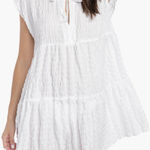 Robin Piccone  Women's Fiona Flouncy Cover Up Dress Size M- White NWOT Photo 0