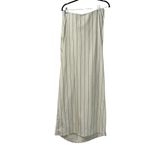ZARA  Striped Black & White Strapless Knotted Linen Blend Midi Dress(Size Medium) Photo 5