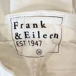 Frank & Eileen Jeans Killian Cropped Flared Raw Hem White Size 26 Photo 6