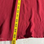 ANRABESS Maxi Dress XL Maroon Sheer Lined Slit‎ Dolman 3/4 Sleeve Elastic Waist Red Photo 2