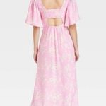 A New Day Women's Crepe Flutter Short Sleeve Midi Dress - Photo 1