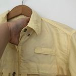 L. L. BEAN Tropicwear Shirt Solid Yellow Button Down Short Sleeve Vented Small S Photo 4