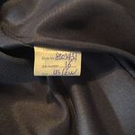 Women’s Navy Blue Pleated Chiffon Formal Dress Corset Back Sheer Sleeve Size 16W Photo 8