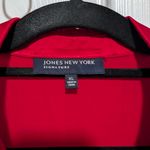 Jones New York  Signature Red 100% Silk Button Front Blouse XL Photo 1
