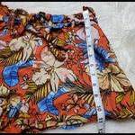 New Look Orange Floral Waist Tie Shorts Photo 4