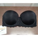 Calvin Klein 30DD Black Lace Strapless Molded Cup Underwire Bra NWT *No Straps* Photo 1