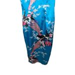 Laogudai Blue Peacock Floral Mandarin Collar Chinese Style Cheongsam Dress M Size M Photo 2