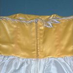 Betsey Johnson Evening Yellow & With Breaded with Embroidery Formal Dress D41 Photo 7