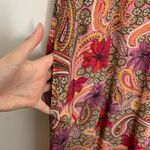 Johnny Was Jade Paisley Midi Dress Pink Multi Dress Small Photo 7