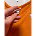 Guess Women's Sleeveless Classic Ribbed Crop Top Orange Size XL Photo 4