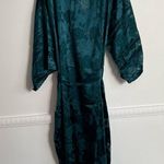 Victoria's Secret  ARCHIVES The Robe long green size medium large sheer silky Photo 12