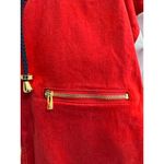 mondi SPORTS Hooded Zip Front Color Block Red & White Jacket Womens Size L Size L Photo 5