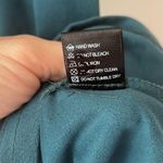 Karlie  Mini Dress Forest Green V-Neck Velour Medium Holiday Fall Christmas Photo 4