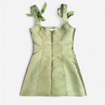 Dolls Kill  Current Mood Pixie Stardust Taffeta Ribbon Tie Mini Dress Photo 2