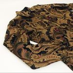 CHAPS NWOT Paisley Button-Front No-Iron Blouse | Size M Photo 12