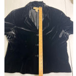 Jones New York  Country Black Velvet Blazer Jacket Y2K Vintage Size 16 Soft Goth Photo 8