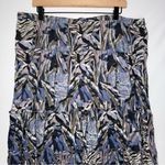 Style & Co Boho Blue‎ and Black Floral Patterned Women's Maxi Skirt Plus Size 100% Cotton Photo 1