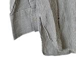 NWT Zara Collection S Striped Embroidered Embellished cotton Button Up Shirt Photo 8