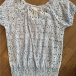 Derek Heart Lace Women's Top in Light Blue Photo 3