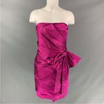 Ronny Kobo Magenta Metallic Fuschia Strapless Carolalyana Carolina Mini Dress S Pink Photo 2