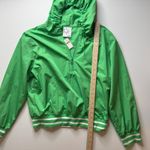Aerie Offline by  Windbreaker Medium Green Hoodie Pullover Half Zip Lightweight Photo 8