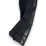 frame denim FRAME Le Pixie High Flare Black Jeans With Faux Leather Up The Sides Size 34 Photo 3