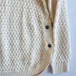 Venus  Woman’s Cream Cable Open Knit Button side closure Sweater Size Small Photo 6
