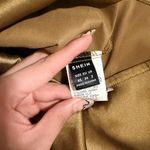 SheIn Silky Olive green mini Dress Photo 5