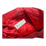 Andrew Marc  Red Vintage 80s Leather Skirt Size 14 Photo 4