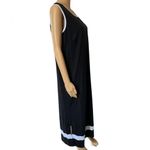 Only  Necessities Vintage Y2K Black White Classy Beach Tropical Floral Maxi Dress Photo 2