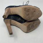 Stuart Weitzman Stuart Weizeman Black‎ Lace-Up Floral Heel Booties Photo 6