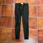 Current/Elliott  Lamb Leather Crop w/ Long Zip Black Skinny Pants Photo 5
