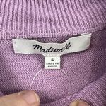 Madewell NEW Ashbury Mock Neck Pullover Sweater Long Sleeve Purple Small Photo 1