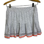 Lucky In Love Skirt Womens Size Medium Gray Skort Animal Instinct Leopard Mesh Photo 0