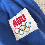 USA Olympics Women's Vest Fleece Full Zip‎ Sleeveless Jacket Blue Patriotic L Size L Photo 5