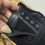 AllSaints Womens 37 Black Suede Slip On Platform Sneakers Casual Streetwear Shoe Size 6.5 Photo 4