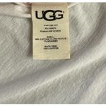 UGG ‎ Top Blouse Shirt Women Size L White Red Cotton Long/S Up Collared Button Photo 4