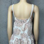 BASS Bohemian Lace and Gingham vintage Maxi Dress rare sz M Pink Size M Photo 3