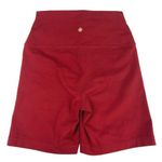 Yogalicious Red High Waisted Pull On Stretch Logo Athletic Bike Short Size M Photo 1