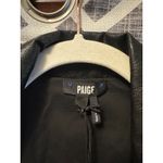 Paige NWT  Womans Argentina Blazer Tall Black Size 00 Faux Leather Photo 1