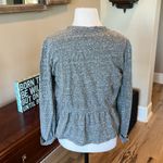 American Eagle Heather Gray Cotton Jacket Sweater Lightweight Cinch Waist Womens XS Photo 7