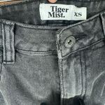 Tiger Mist  Studded Black Denim Cuffed Shorts Sz XS Photo 1