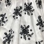 Trixxi  Embossed Floral Print Sash White Black Sheer Lined Dress Women’s Size 3X Photo 9