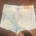 One Teaspoon Outlaw Distressed Light Wash Blue Jean Shorts EUC Photo 3