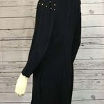 Vintage E.D. Michael by Melanie Drucker coat dress gold studs shawl collar 9 Photo 7