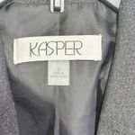 Kasper  Womens Charcoal Grey Ruched Sleeve Blazer Suit Jacket Size 8 Photo 1